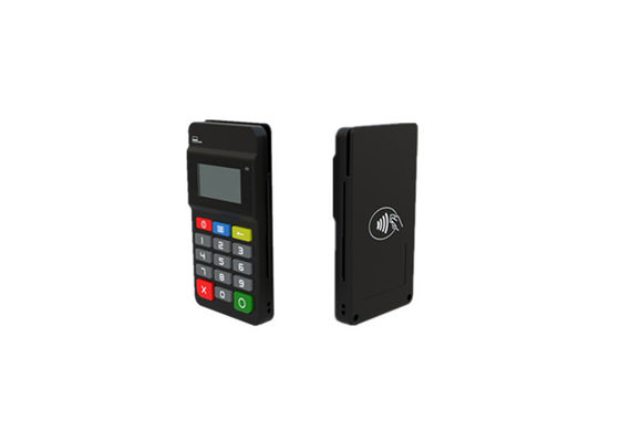 Zwarte handheld pos-terminal Stijlvol design pos-terminalprinter