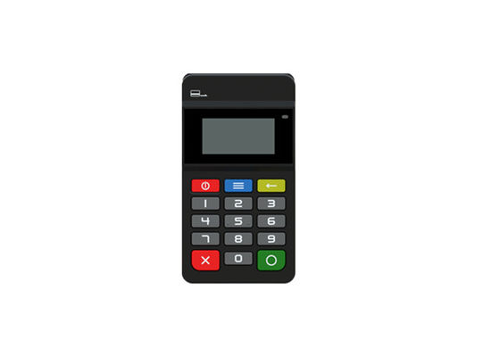 Zwarte handheld pos-terminal Stijlvol design pos-terminalprinter