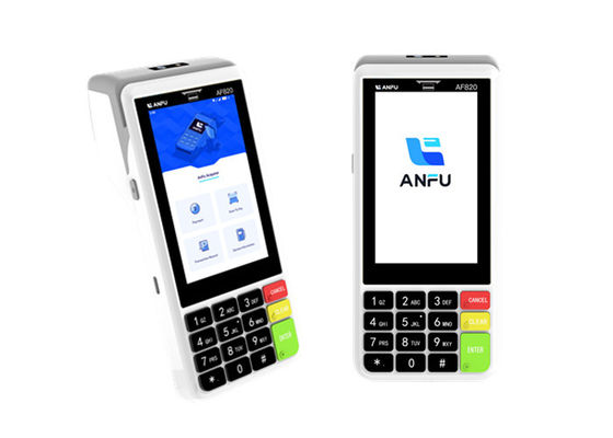 ANFU AF820 Handheld Android 13 POS-machine met code scanner 4G/wireless/WIFI draagbaar mobiel POS-systeem