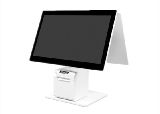 Alle in één punt van verkoop Kassa Computer Desktop POS Machine Android 11 Dual Screen POS System